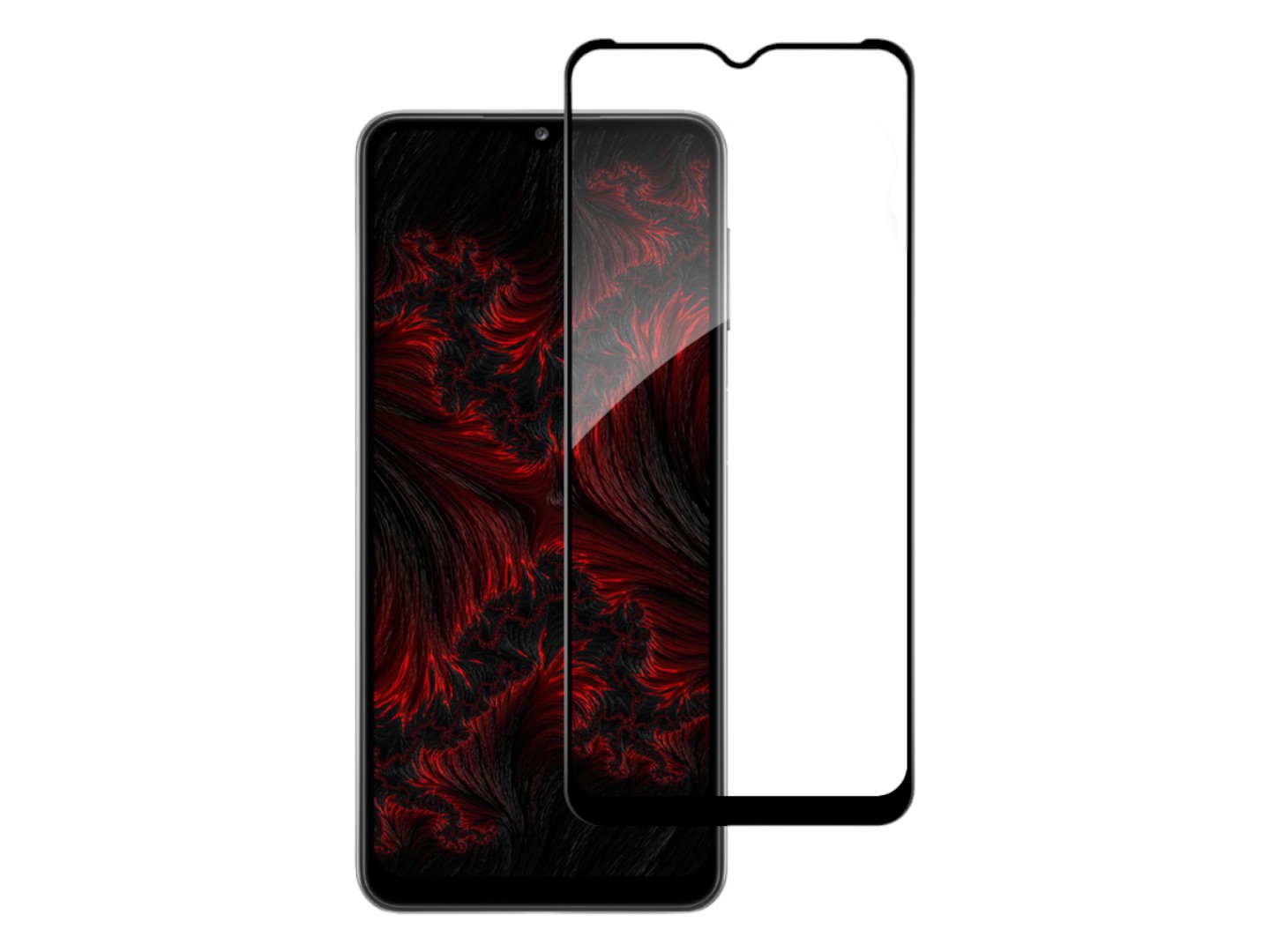 Защитное стекло для смартфона Intaleo Full Glue for Samsung A32 Black (1283126510410) - Фото 1
