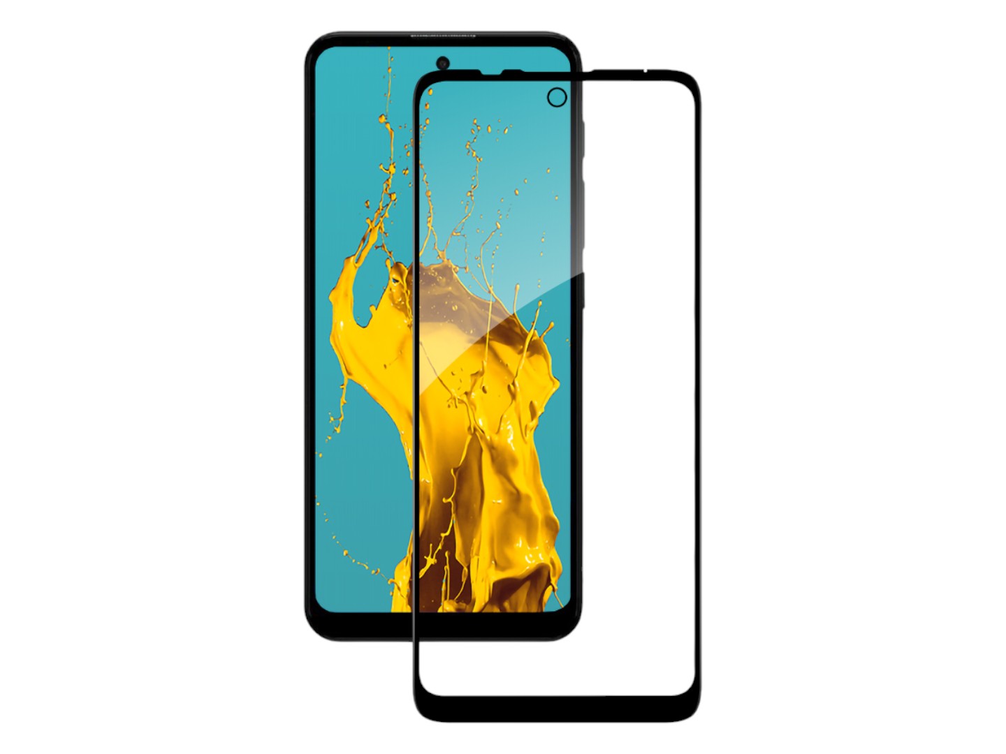 Защитное стекло для смартфона Piko Full Glue for Moto E30/E40 Black (1283126545825) - Фото 1