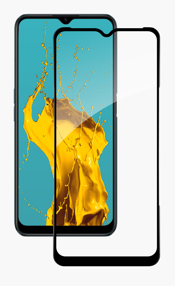 Защитное стекло для смартфона Piko Full Glue for RealMe C31 Black (1283126540769) - Фото 1
