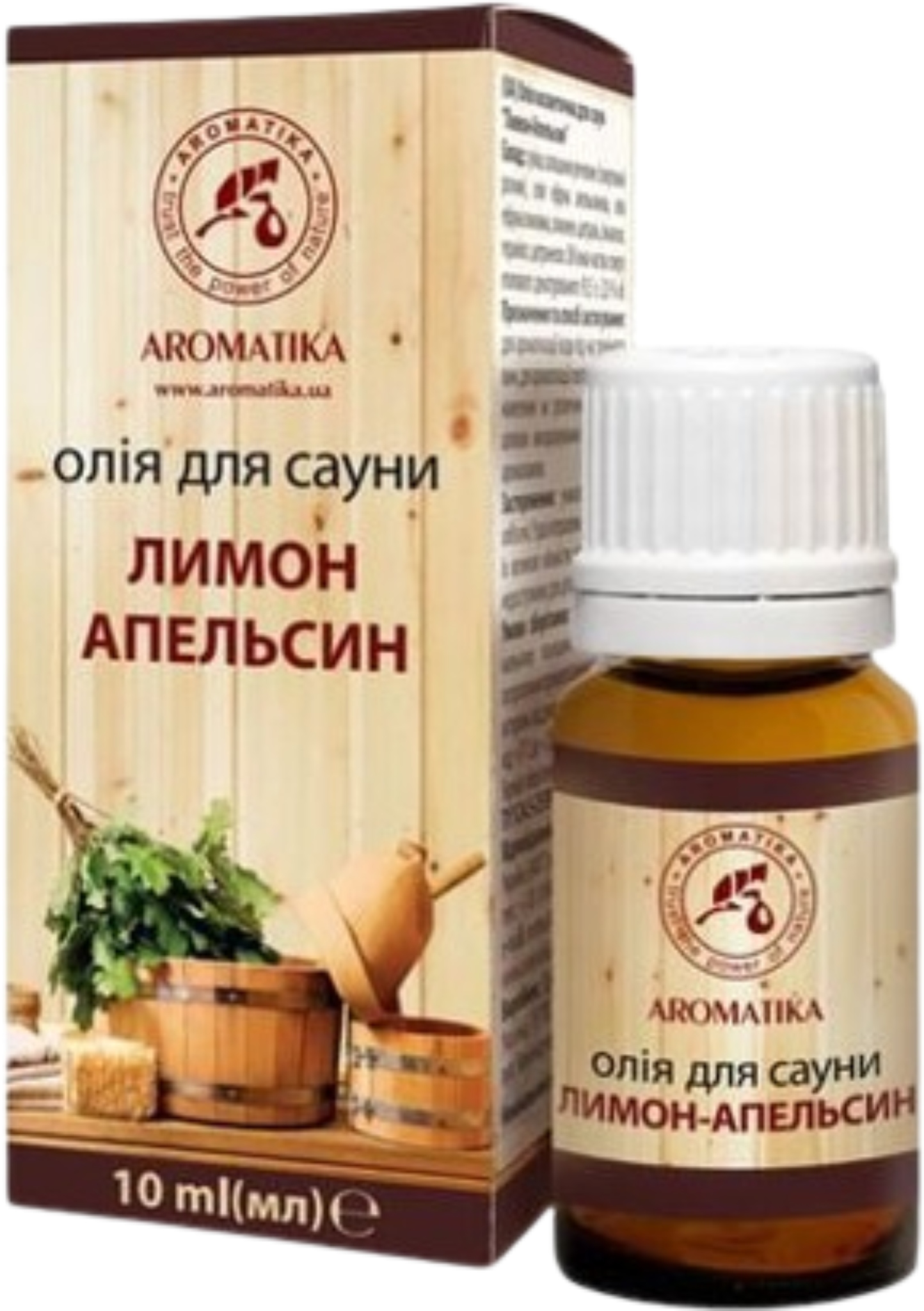 Масло для бани и сауны Ароматика Апельсин-Лимон 10 мл (4820031057363) - Фото 1