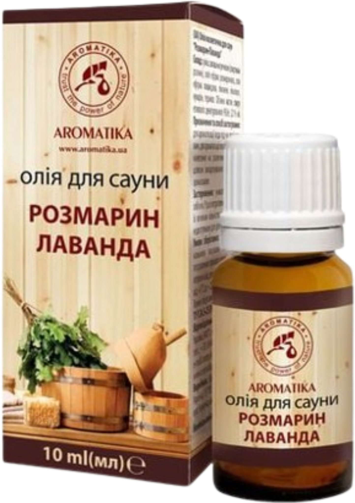 Масло для бани и сауны Ароматика Розмарин-Лаванда 10 мл (4820031057400) - Фото 1