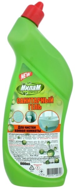 Средство для мытья в ванной комнате Милам санитарно-гигиенический ароматизированный 1 л (4820152290748) - Фото 1