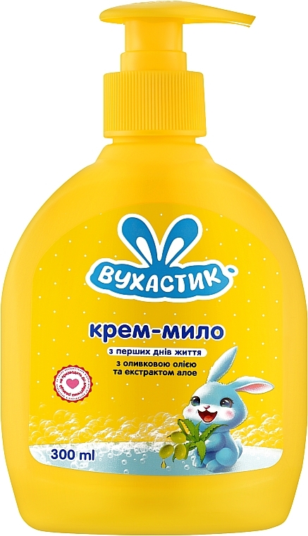 Крем-мыло детское ВУХАСТИК с алоэ 300 мл с дозатором (4820268100801) - Фото 1