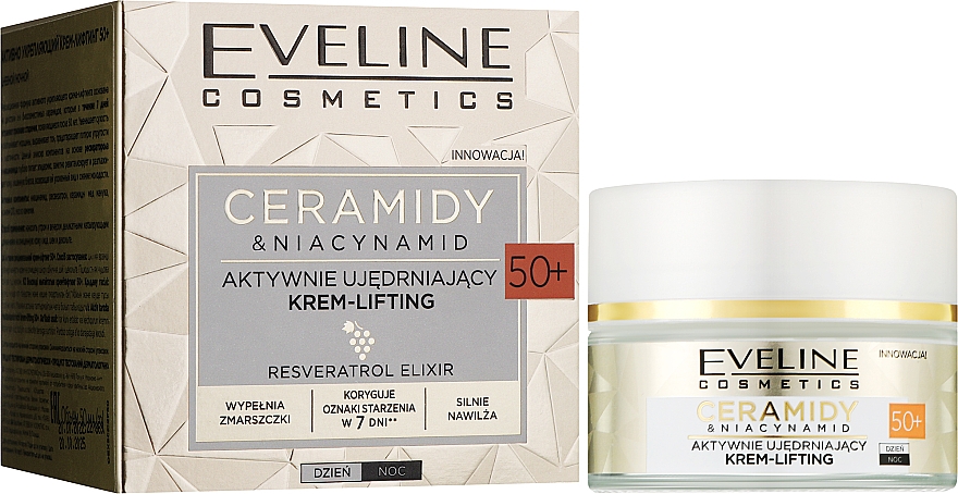 Крем для лица EVELINE 50+ Ceramidy & Niacynamid 50 мл (5903416049975) - Фото 1
