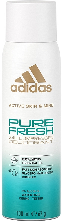 Дезодорант аерозольний Adidas Pro Line Power Pure Fresh 100 мл (3616303442996) - Фото 1