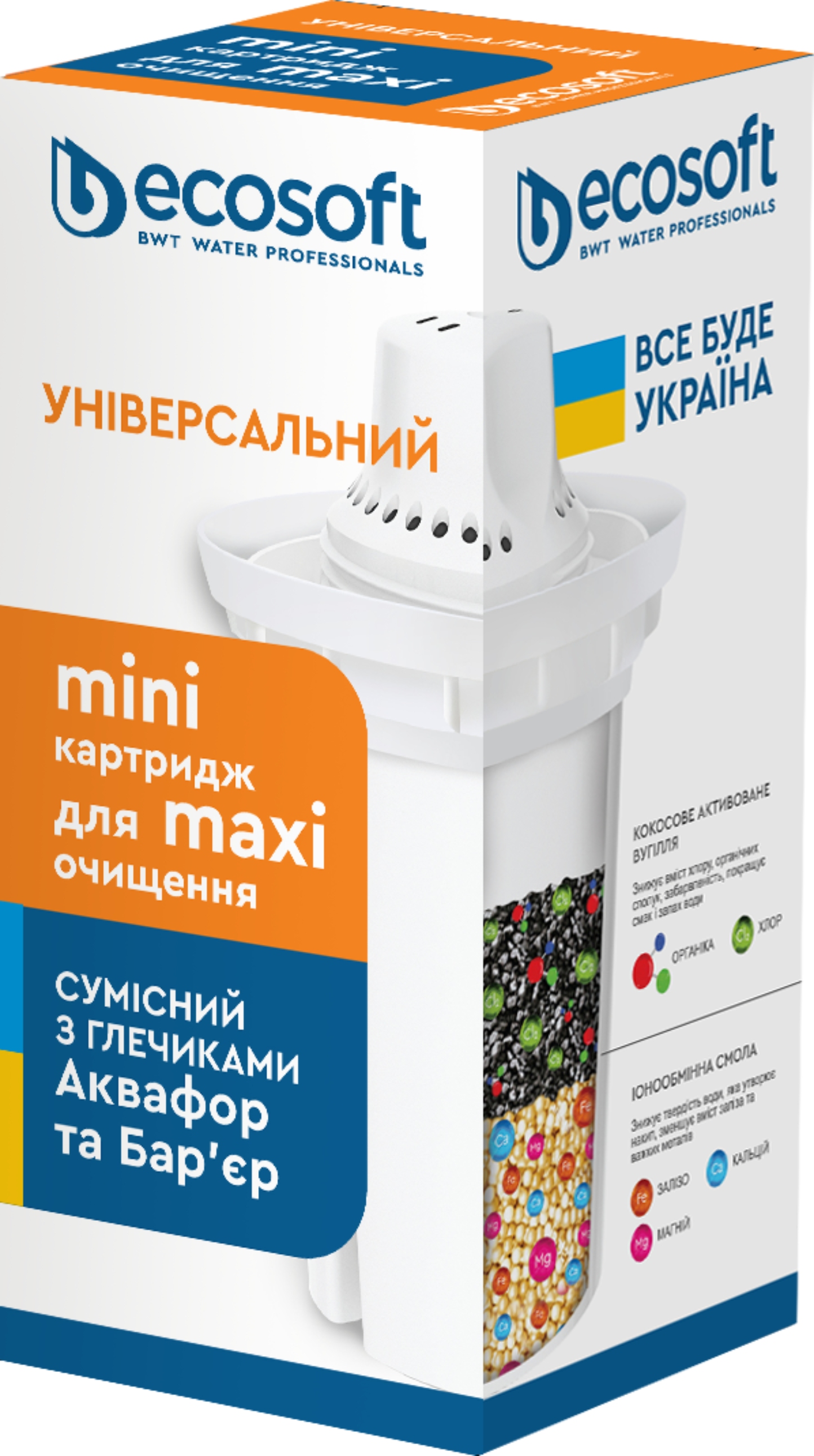 Картридж для фильтра-кувшина Ecosoft Универсальный - Фото 1
