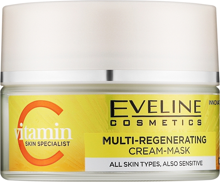 Крем для лица EVELINE маска мультирегенерирующая Vitamin C 50 мл (5903416070443) - Фото 1