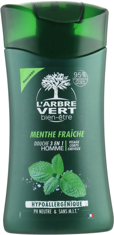 Гель для душа L'Arbre Vert Свежая мята 250 мл (3450601032233) - Фото 1