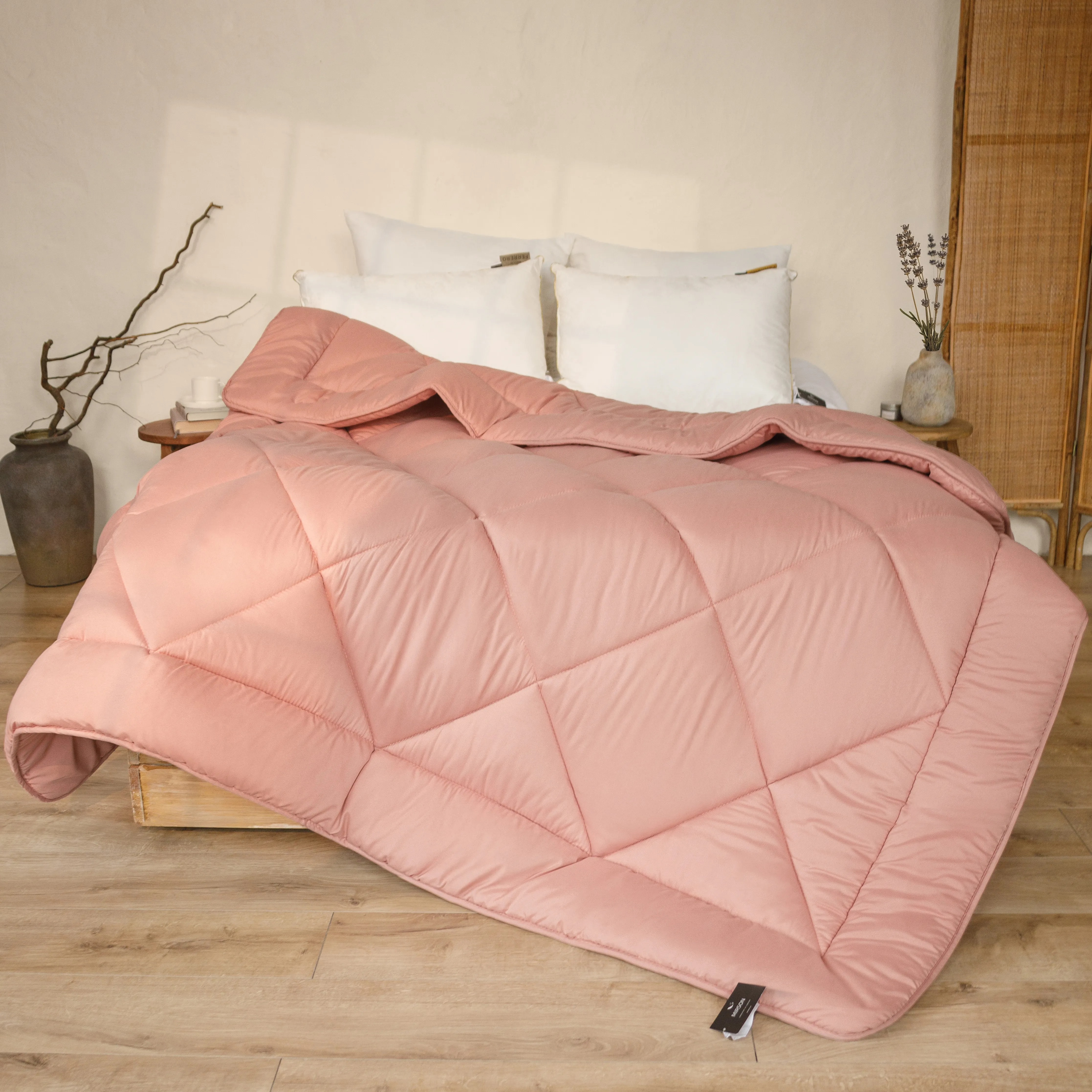 Ковдра всесезонна двоспальна MirSon №1738 Eco Light Coral 172x205 см (2200003710397) - Фото 1