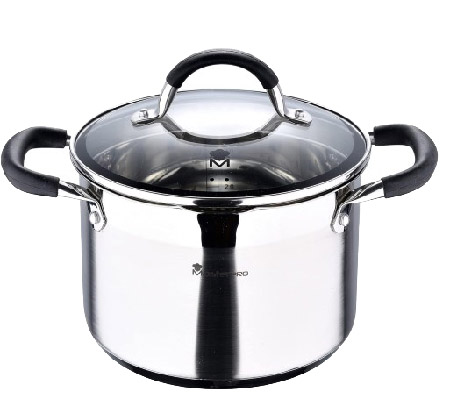 Кастрюля Masterpro Foodies collection 9,5 л (BGMP-1506-BK) - Фото 1
