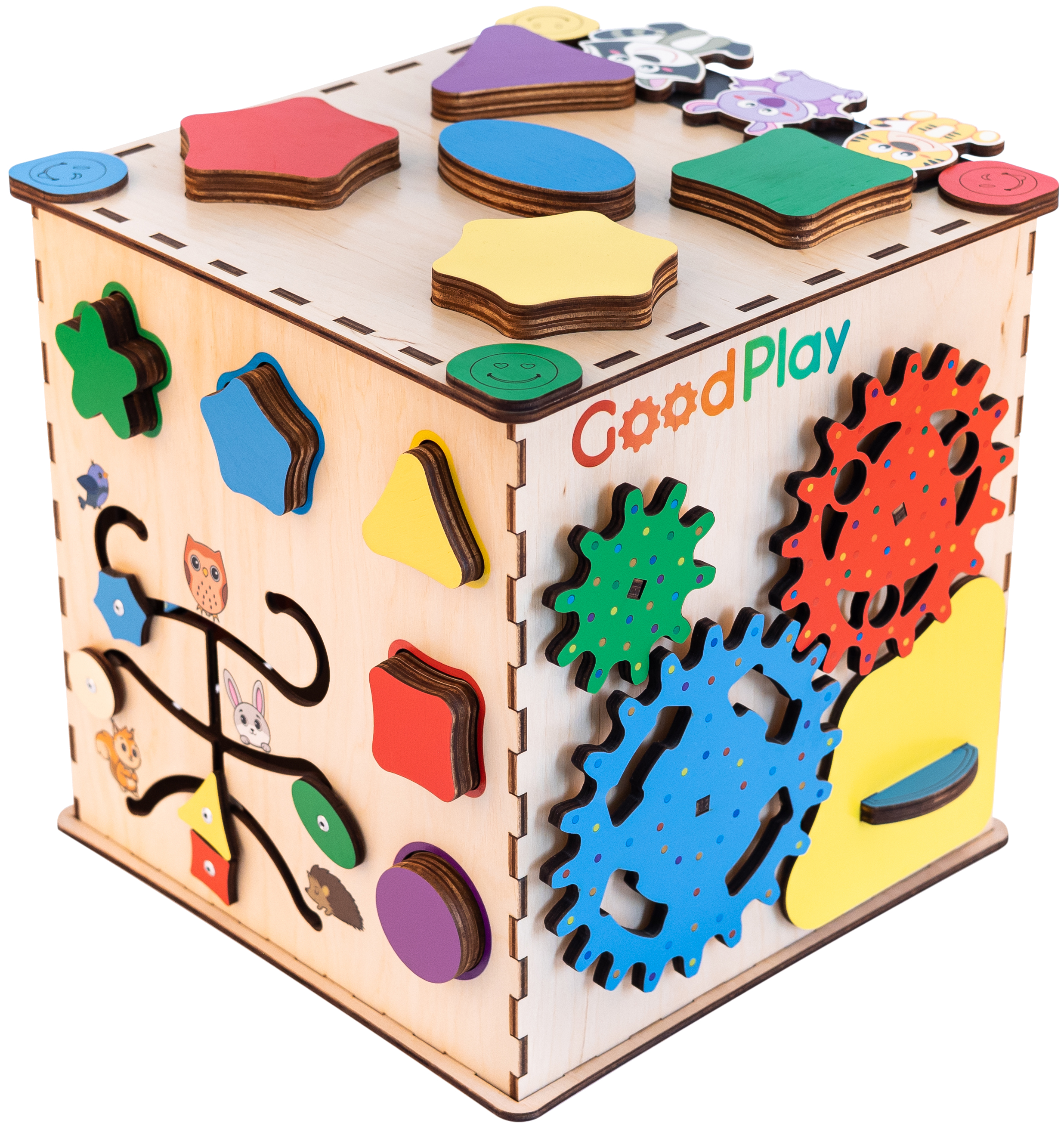 Бізіборд-куб GoodPlay "Творчий" 25х25х25 (K104) - Фото 1