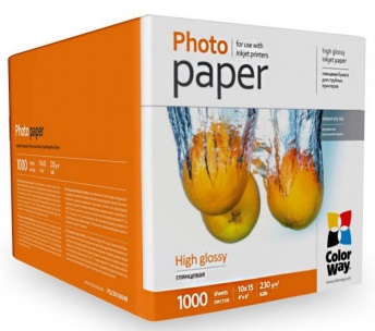 Фотобумага 10х15 Colorway 230g/m2, 10х15 1000 л (PG23010004R) - Фото 1