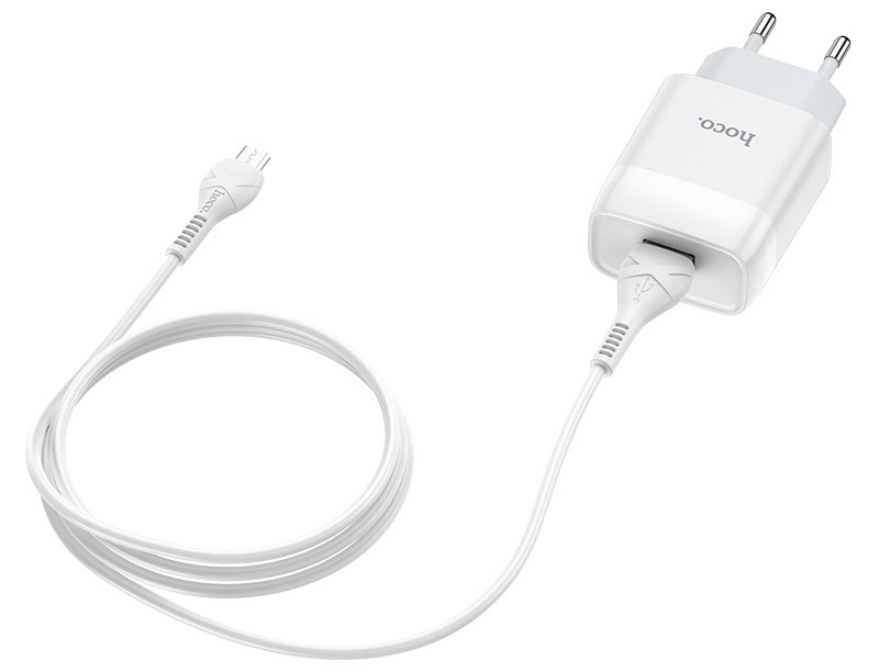 Сетевое зарядное устройство HOCO C72A 10.5W White (6931474713018) - Фото 1