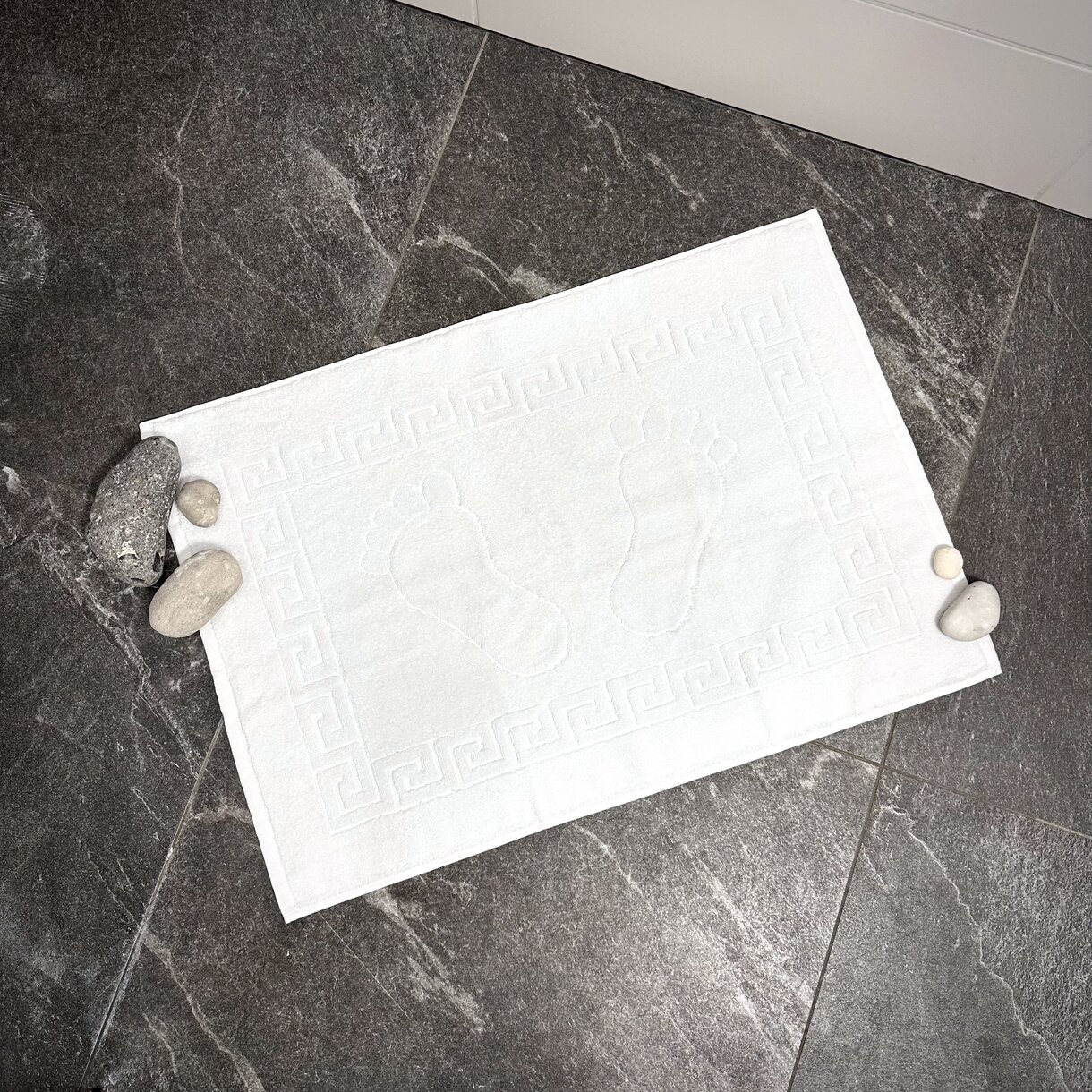 Полотенце для ног Lelit 50х70 Жаккард Белый (1199343) - Фото 1