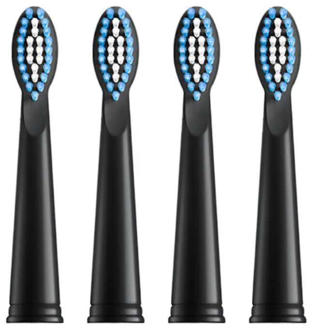 Насадка для зубної щітки AHealth SMART SONIC SMILE 1 4 шт. Black (N-4-AHsss1b) - Фото 1