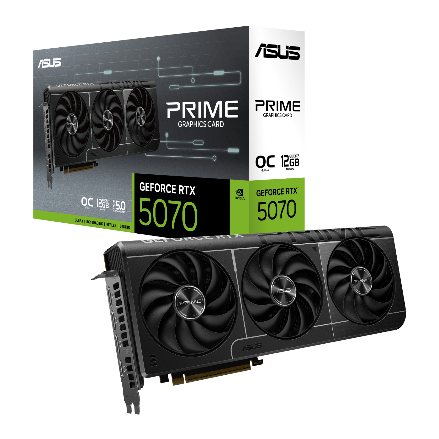 Відеокарта Asus PRIME GeForce RTX 5070 12GB GDDR7 OC Edition (PRIME-RTX5070-O12G) - Фото 1
