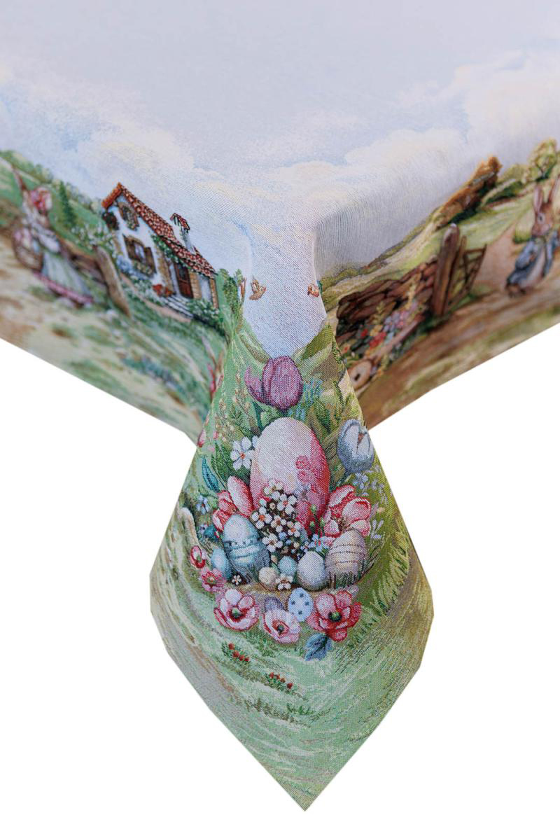 Скатерть прямоугольная Прованс гобеленовая Настроение 135х260 см (044256)