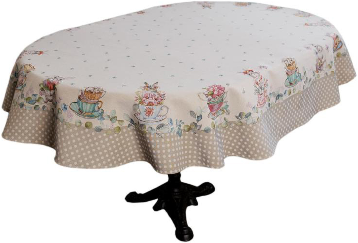 Скатерть овальная Прованс гобеленовая Очарование 135х240 см (044073)