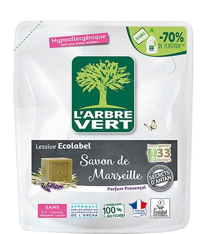 Гель для стирки L'Arbre Vert Запасный блок Марсельское мыло 1,53 л (3450601046513) - Фото 1