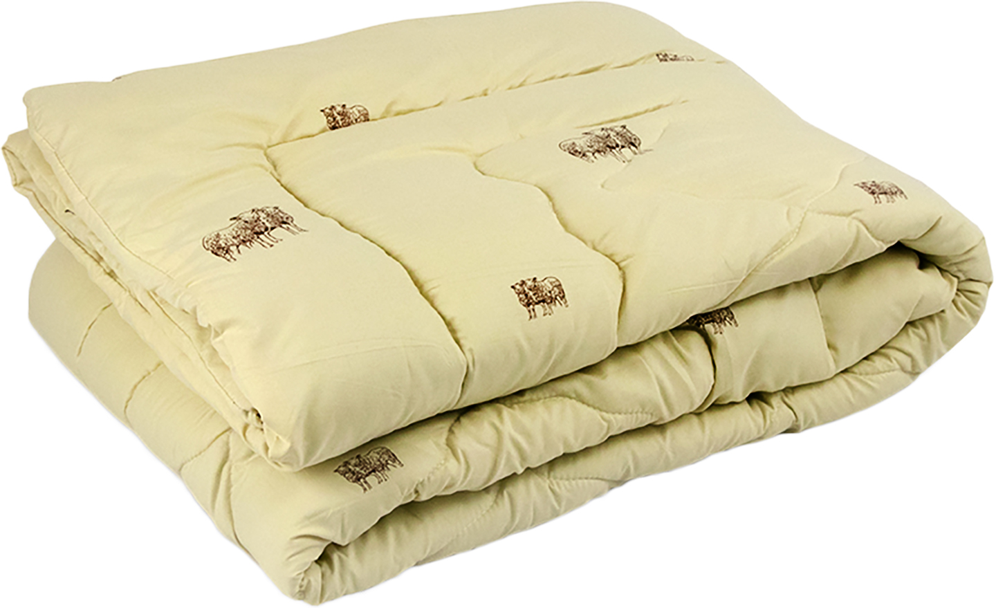 Ковдра зимова двоспальна Руно 172х205 см вовняна Comfort+ Sheep (316.52ПШК+У_Sheep) - Фото 1