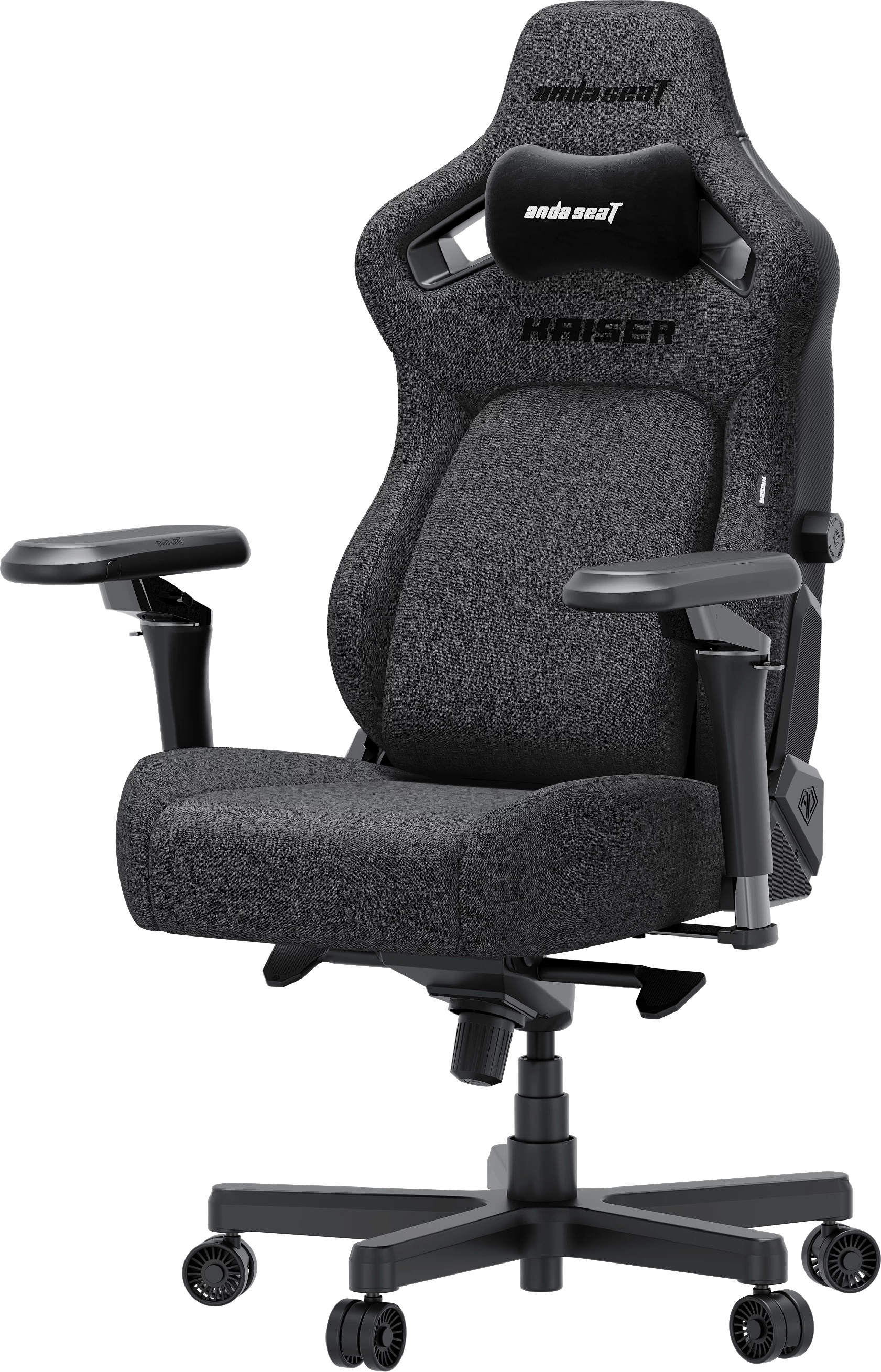 Крісло для геймерів Anda Seat Kaiser 4 V2 Size XL Dark Gray Fabric (AD12YDDC-XLL-20-GB-CF-03) - Фото 1