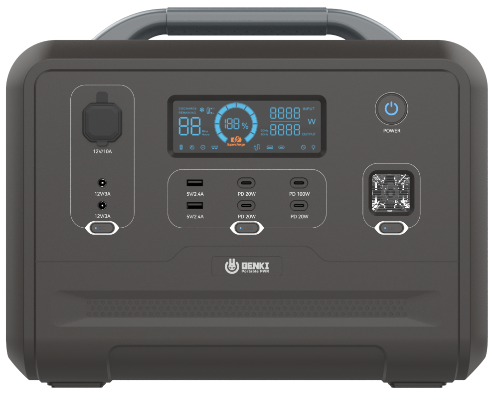 Зарядная станция универсальная GENKI GK-1200 1200W - Фото 1