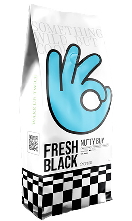 Кава в зернах Fresh Black blend Nutty Boy 1 кг - Фото 1