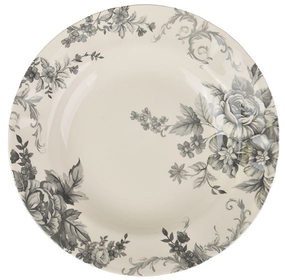 Купити Тарілка супова Claytan Ceramics Вінтажні квіти 24 см (910-108) - Фото 1 Тарілка супова Claytan Ceramics Вінтажні квіти 24 см (910-108) - Фото 1