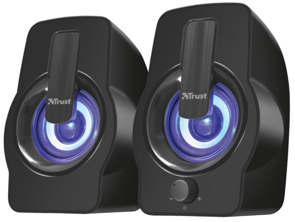 Компьютерная акустика обычная 2.0 Trust Gemi RGB 2.0 Speaker Set Black USB (22948) - Фото 1
