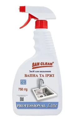 Средство для мытья в ванной комнате San Clean PROFESSIONAL Line 750 мл (4820003544129) - Фото 1
