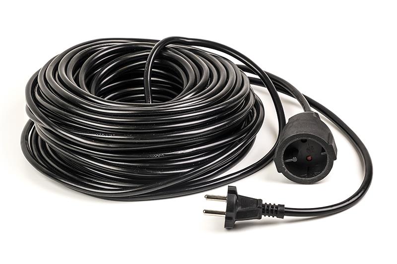 Удлинитель 220В PowerPlant JY-3021/30 (PPEA08M300S1) 1 розетка 30m Black - Фото 1