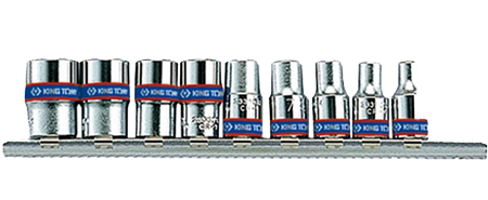 Набір торцевих голівок KING TONY 1/4'' 9 шт. (2509MR) - Фото 1