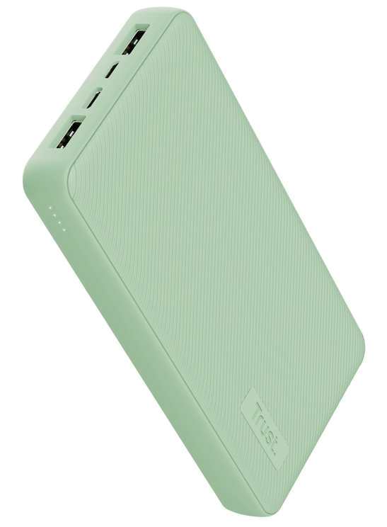 Батарея мобильная Trust Primo Eco 20000 mAh Green (25027) - Фото 1