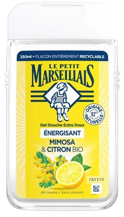 Гель для душа Le Petit Marseillais Мимоза и лимон 250 мл (3574661774169) - Фото 1