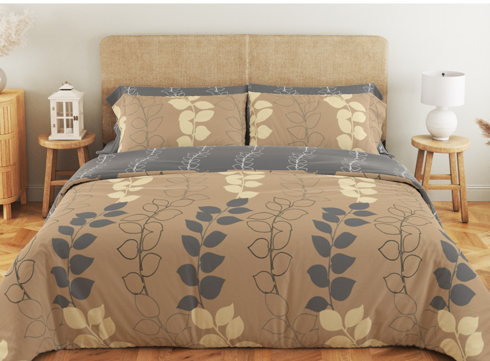 Комплект постельного белья ТЕП Soft dreams Grey Leaf (2-03857_25848) - Фото 1