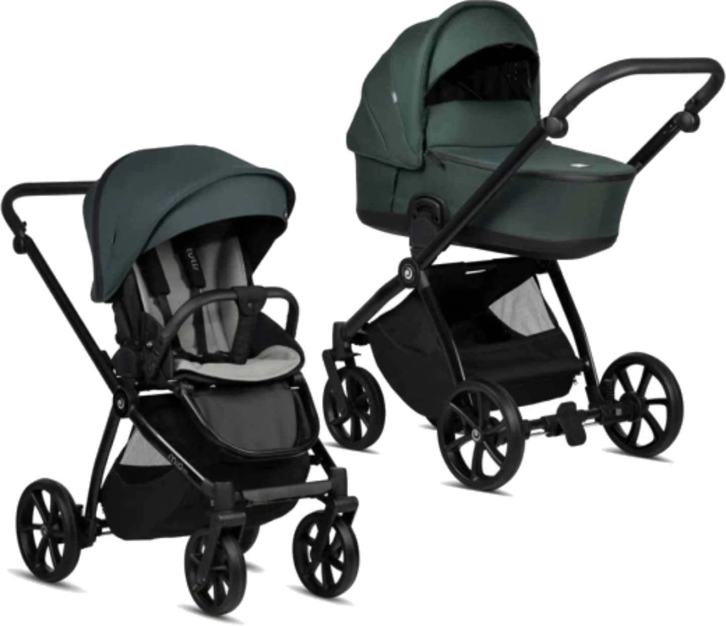 Коляска универсальная 2 в 1 Tutis Mio 3 Plus ESSENTIAL Pacific Green - Фото 1
