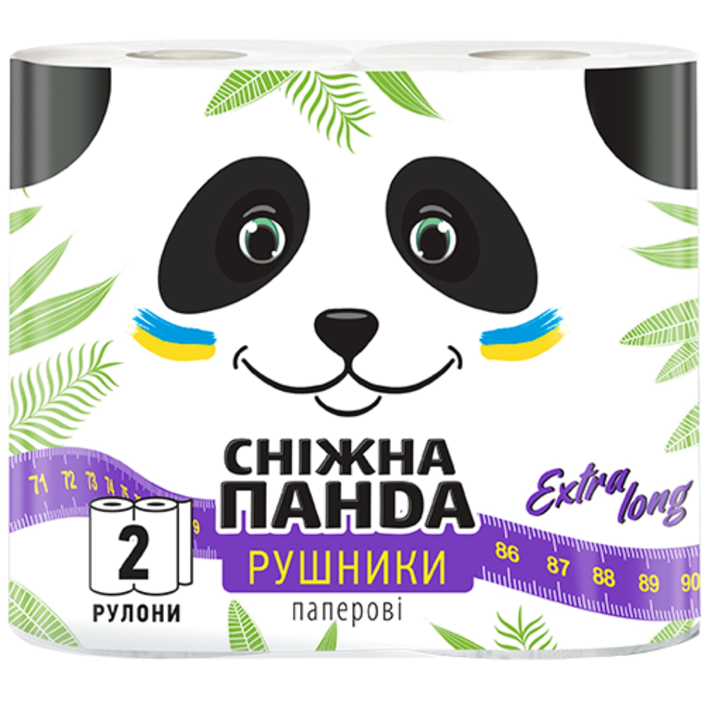 Полотенца бумажные Сніжна панда Экстра лонг 2сл, 2 шт. - Фото 1