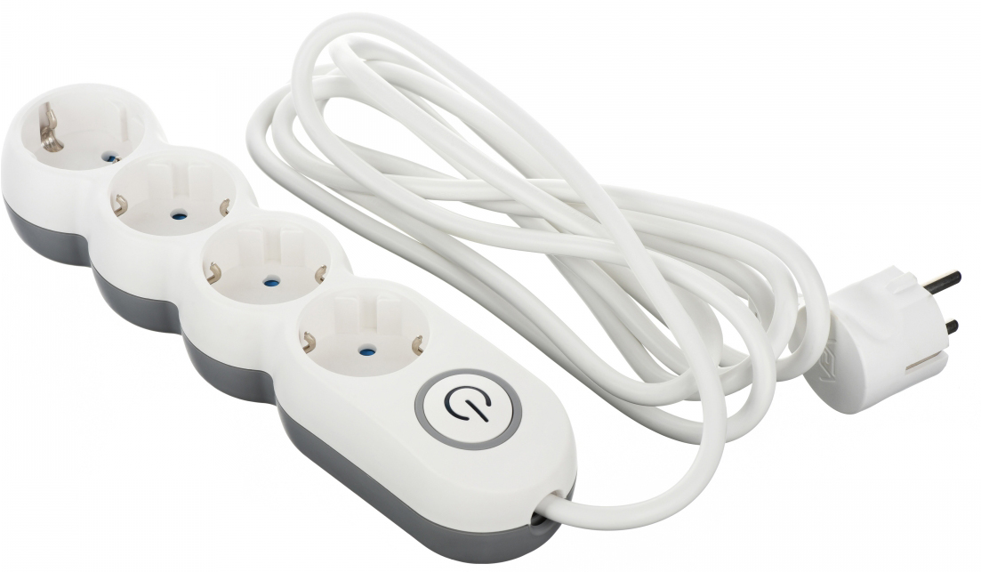 Сетевой фильтр 2E 2E-U04VESM3W White - Фото 1