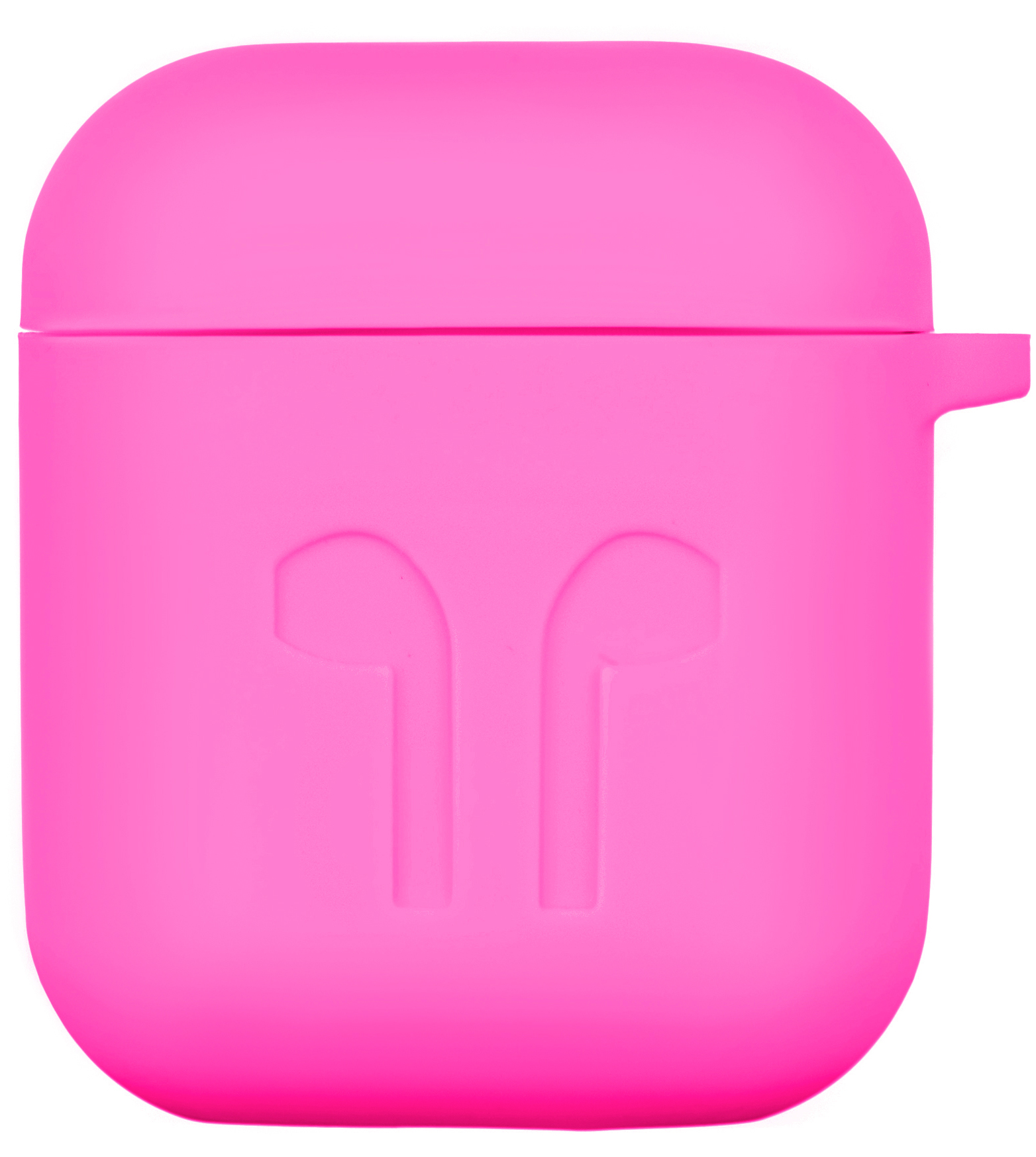 Чехол для наушников 2E Apple AirPods, Pure Color Silicone Imprint 1.5mm, Fuchsia (2E-AIR-PODS-IBSI-1.5-FK) - Фото 1