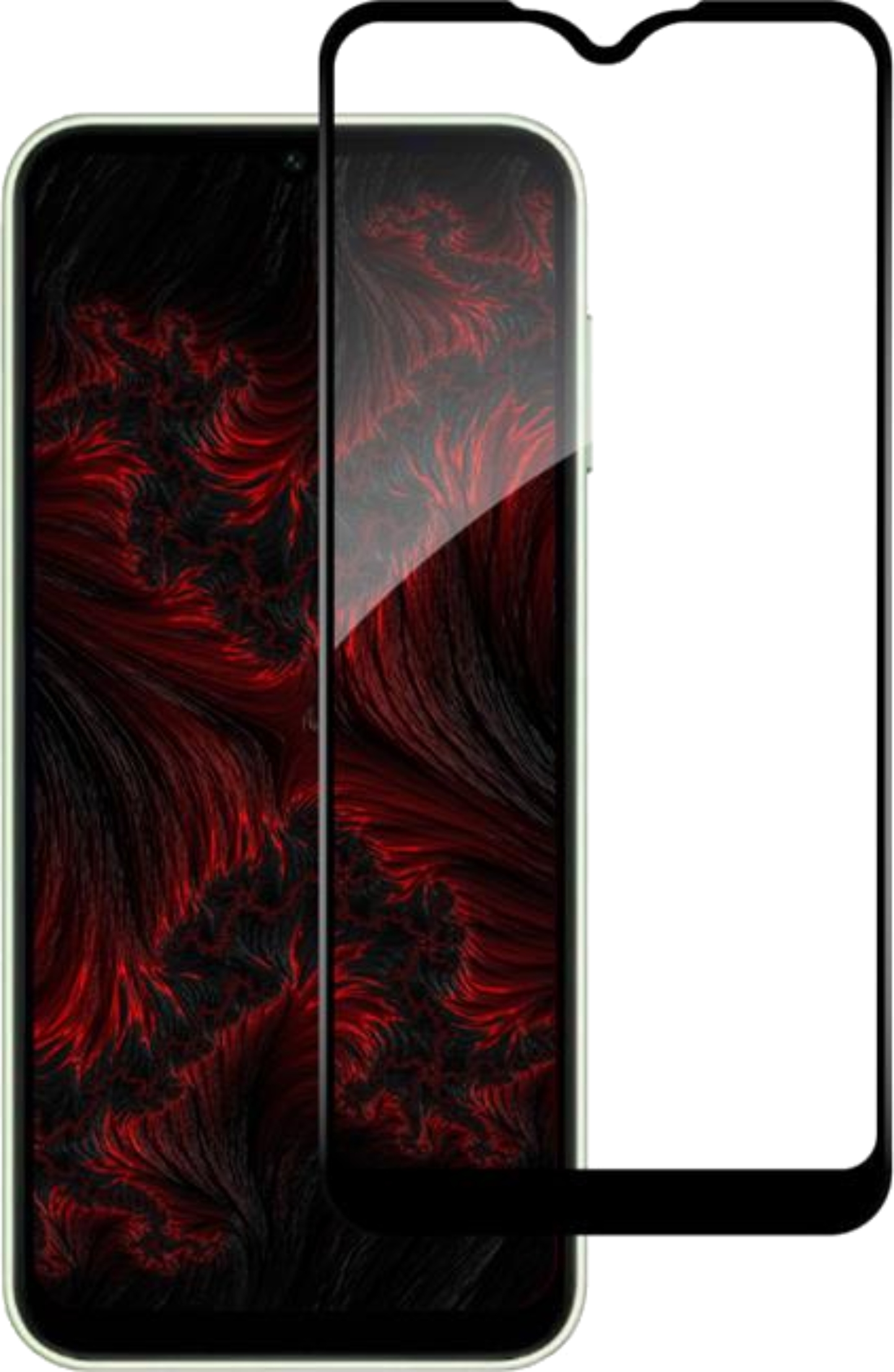 Защитное стекло для смартфона 2E for Samsung Galaxy A15-M15 (A155-M156) 2.5D FCFG Black frame (2E-G-A15-SMFCFG-BB) - Фото 1