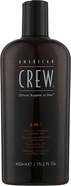 Шампунь мужской American Crew 3 в 1 Shampoo 0.45 л (738678251416) - Фото 1