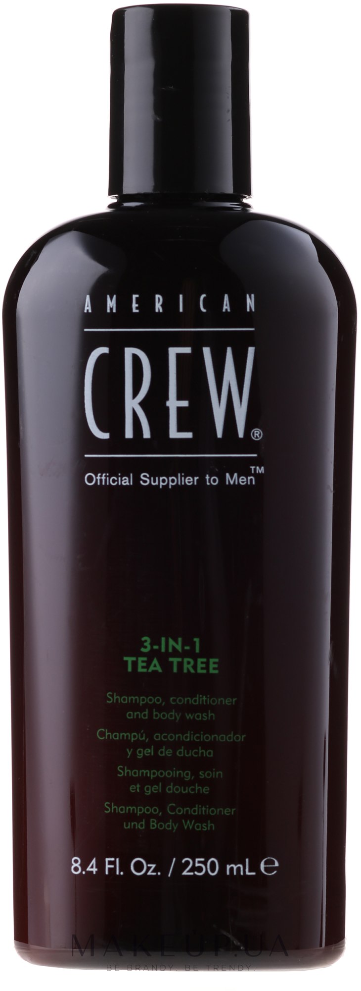 Шампунь мужской American Crew 3 в 1 Tea Tree Shampoo 0.25л (669316223079) - Фото 1