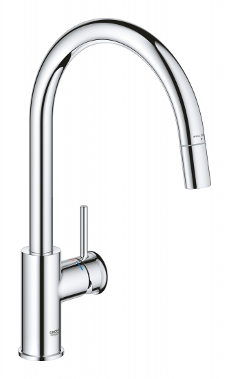 Смеситель кухонный Grohe BauClassic Хром (30573000) - Фото 1