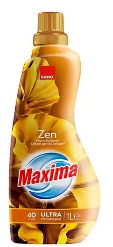 Ополаскиватель для белья Sano Суперконцентрированный смягчитель Maxima Zen 1 л (7290102992843) - Фото 1