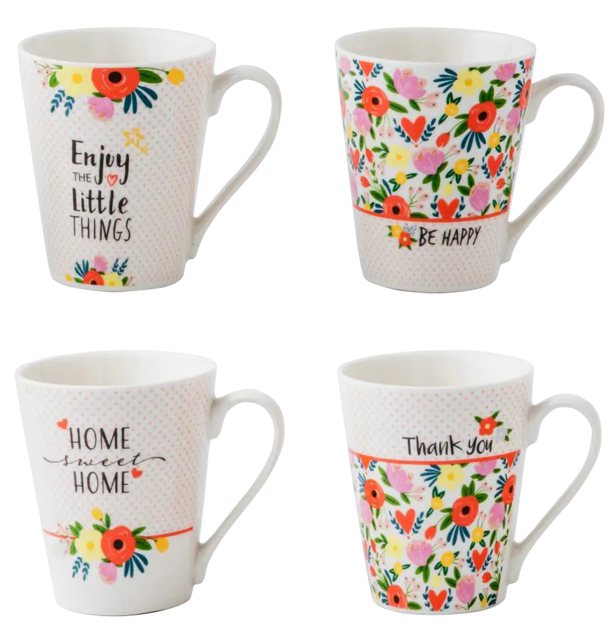 Чашка Vittora Цветочный праздник 380 мл в ассортименте (VT-C-147380) - Фото 1