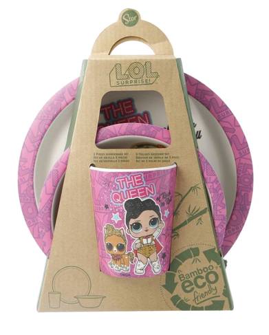 Набор детский 3 пр. STOR BAMBOO 3 шт. SET WITH RIM LOL SURPRISE GLAM (Stor-01255) - Фото 1