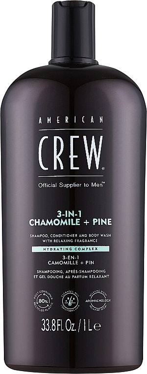 Шампунь мужской American Crew 3 в 1 Relaxing Shampoo 1 л (738678003282) - Фото 1