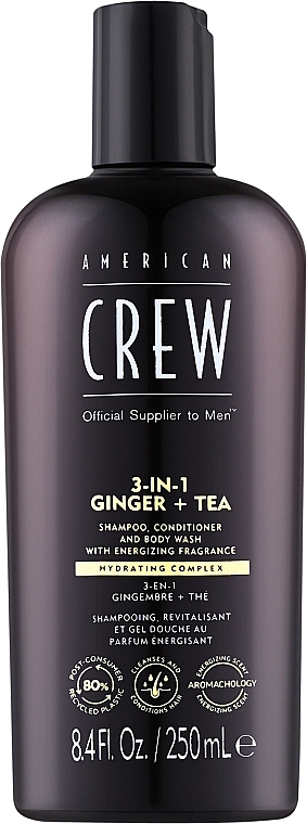 Шампунь мужской American Crew 3 в 1 Energizing Shampoo 0.25л (738678003398) - Фото 1