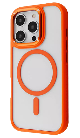 Чохол для смартфону Proove Clear Essence Case with Magnetic Ring iPhone 16 Orange (PCCEIP160010) - Фото 1