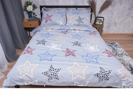 Комплект постельного белья Moon&Star Бязь Gold Люкс Light Stars 160х220 (MS-820001657) - Фото 1